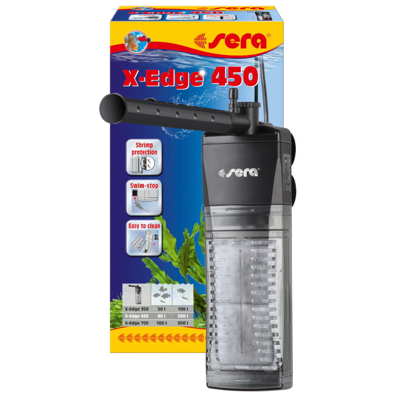 Sera X-Edge 450 Filtr Narożny Wewnętrzny 450l/h 5W Akwarium do 200l.jpg